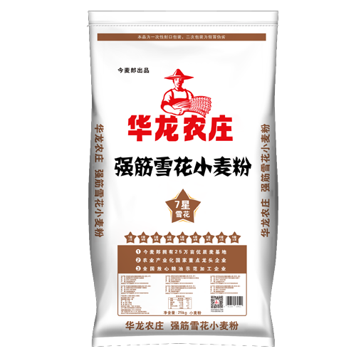 华龙农庄强筋雪花小麦粉25kg
